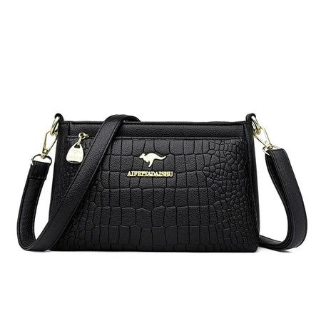 VANDERWAH Soft Leather Luxury Tote Handbag for Women Black 1
