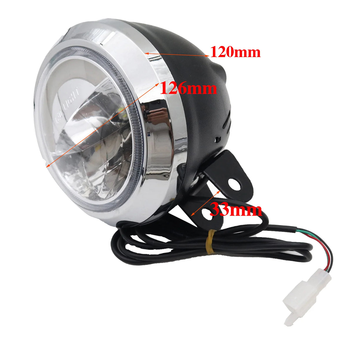 Integrated Headlight and Horn for Electric Scooters and Motorcycles