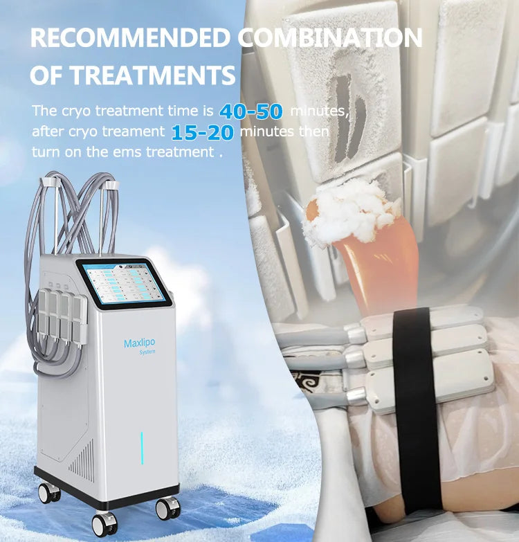 Profesionalus Šaltas Riebalų Sumažinimas Liekninimo Mašina 8 Pagalvėlės