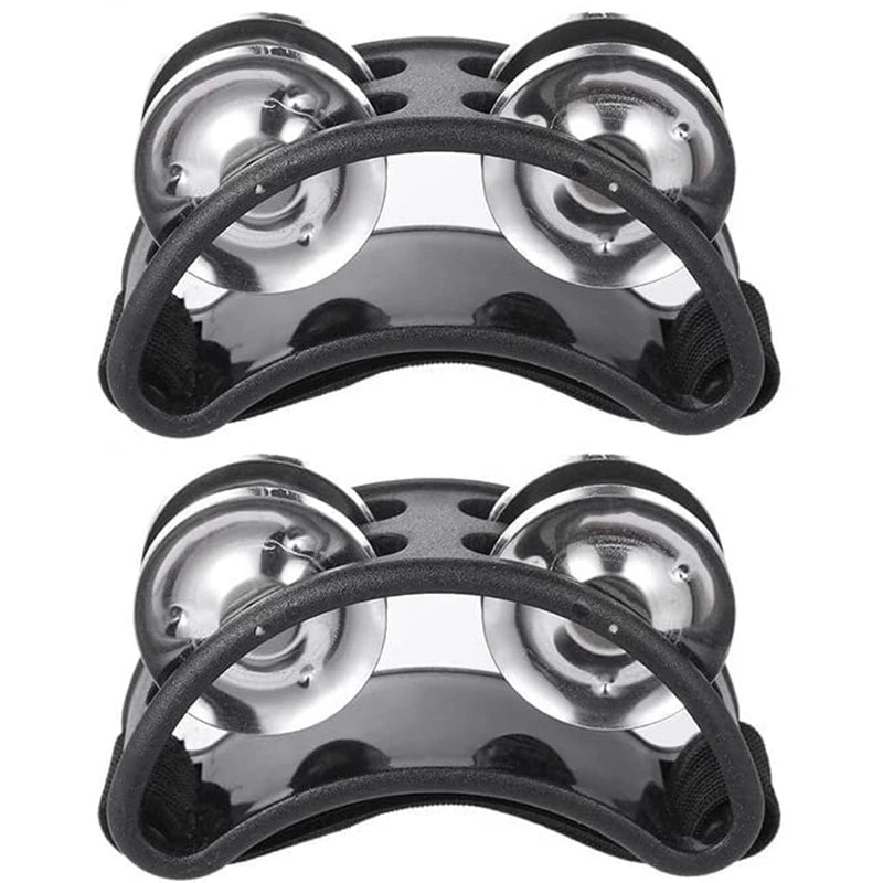 2PC Elliptical Drum Companion &ndash; Educational Kids Music Toy black 2pcs