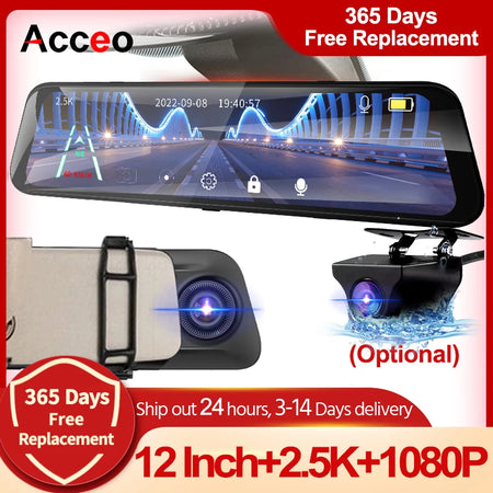 ACCEO 2.5K Car DVR Mirror &ndash; Built-In WiFi And 24H Parking