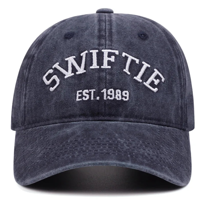 Vintage 1989 Embroidery Baseball Cap - Unisex Cotton Dad Hat As shown 2 / 54-62CM