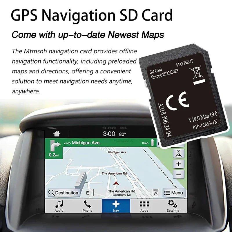 A218 V20 V19MAP Update GPS Sat Nav Card &ndash; Europe Map Update