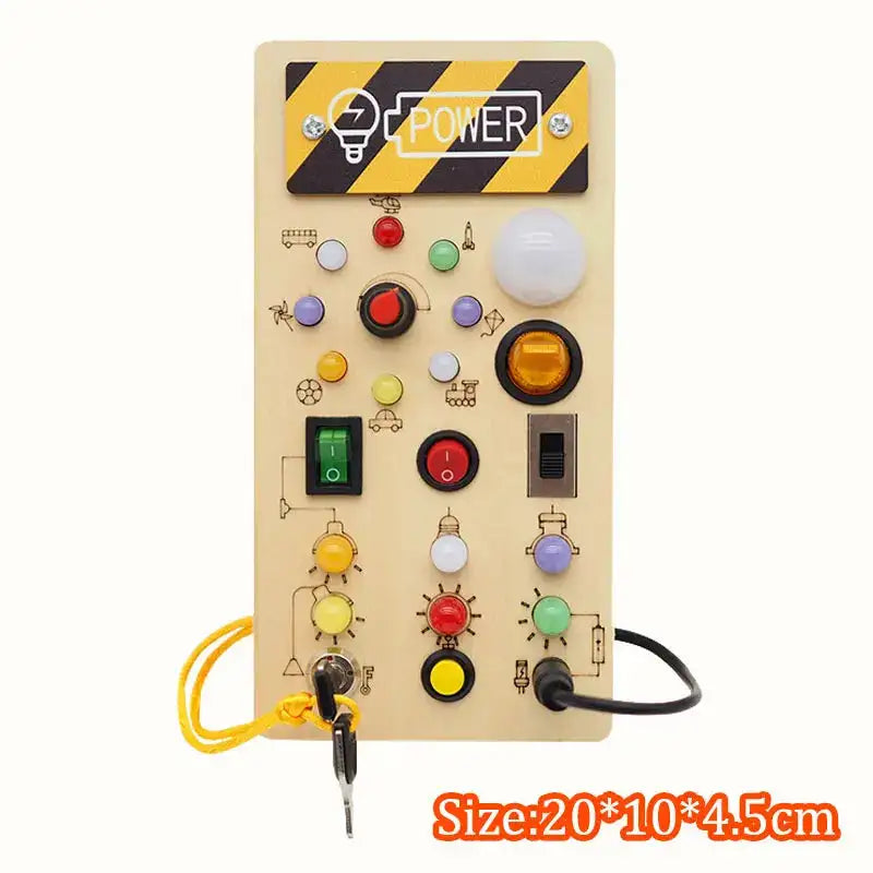 MY10082 Busy Board Led Switch Wheel Educational Toy &ndash; Play MY10082H