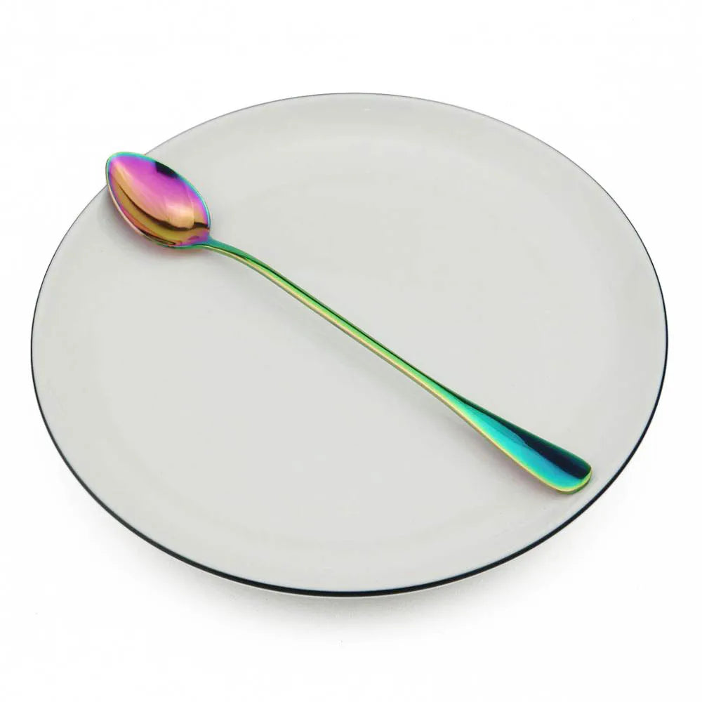 Colorful Long Handled Teaspoons &ndash; Versatile Stainless Steel Cutlery