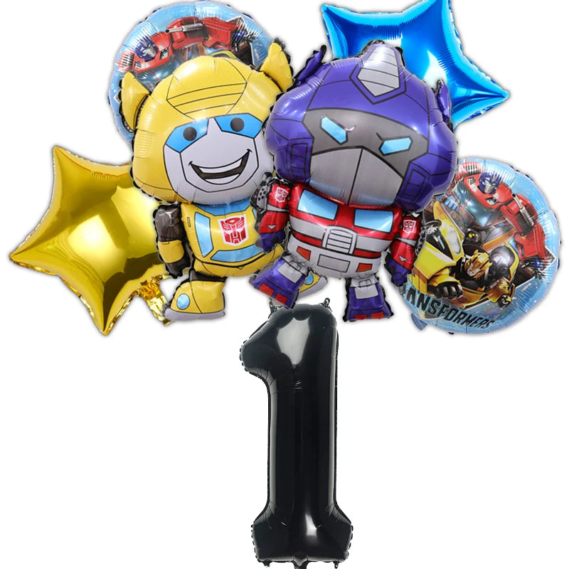 Transformers Birthday Party Supplies Set Balloons-6pcs-1 / CHINA