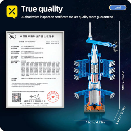 ToylinX 133 Pieces Space Shuttle Building Set For Kids