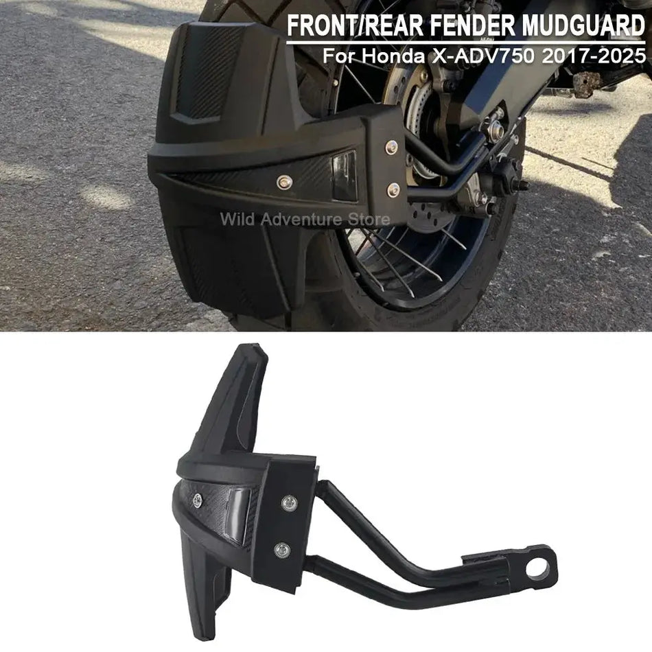 For HONDA XADV750 X-ADV 750 2017-2023 2024 2025 Front/Rear Wheel Hugger Extension Fender Splash Mudguard Guard Mud Guard Cover by InterCyprus Trading Ltd