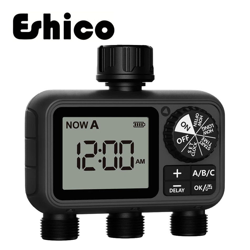 HCT-M08 Water Timer &ndash; Three Outlet Rain Delay System