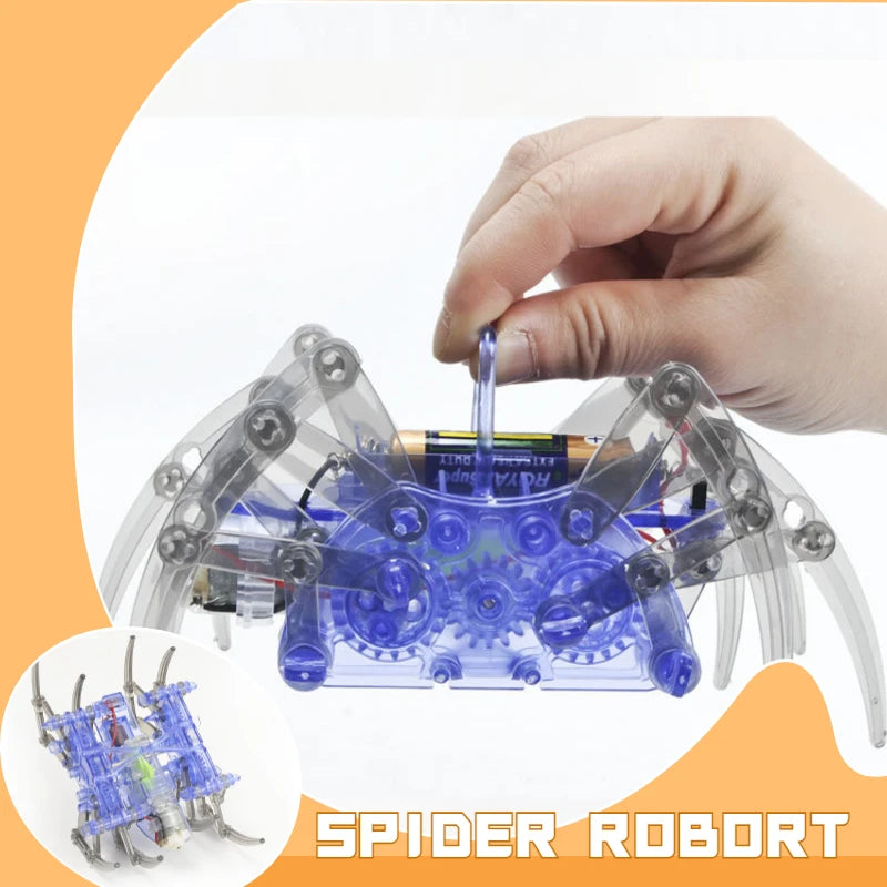 DIY Electric Robot Spider Toy - STEM Educational Kit for Kids' Christmas &amp; Birthday Gifts
