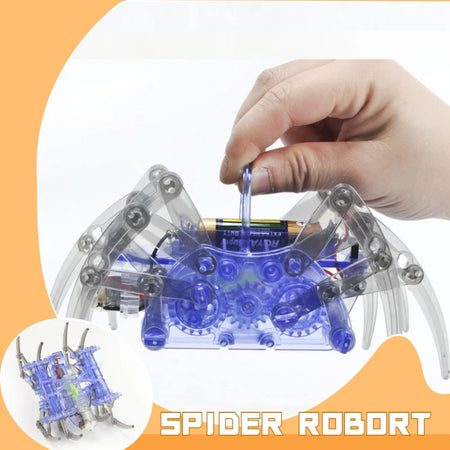 DIY Electric Robot Spider Toy - STEM Educational Kit for Kids' Christmas &amp; Birthday Gifts