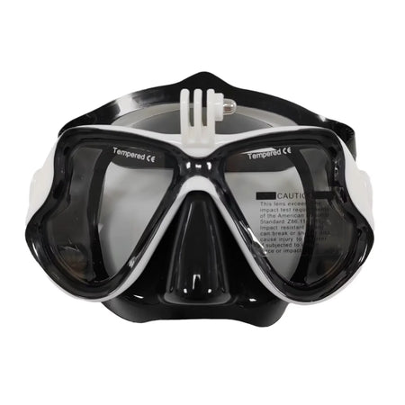 Underwater Camera Diving Mask &ndash; High Waterproof Performance White and black