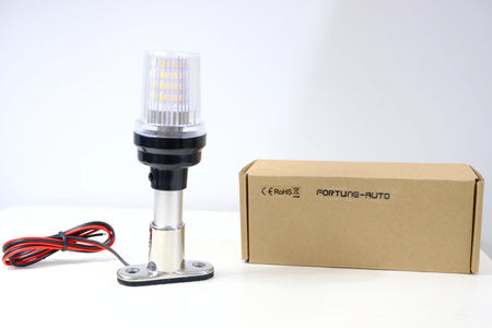 Pure White 12-24V Fold Down Waterproof LED Marine Navigation Light 6inch 36mm Style