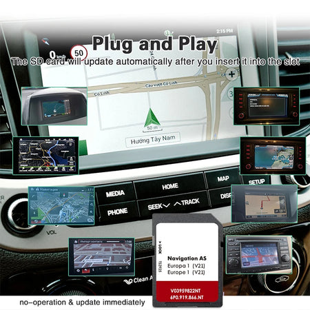 AS V21 SD Card For Seat MIB2 - 2025 Europe Navi Update