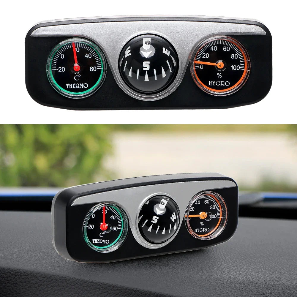 3 In 1 Car Compass Thermometer Hygrometer &ndash; Dashboard Decor