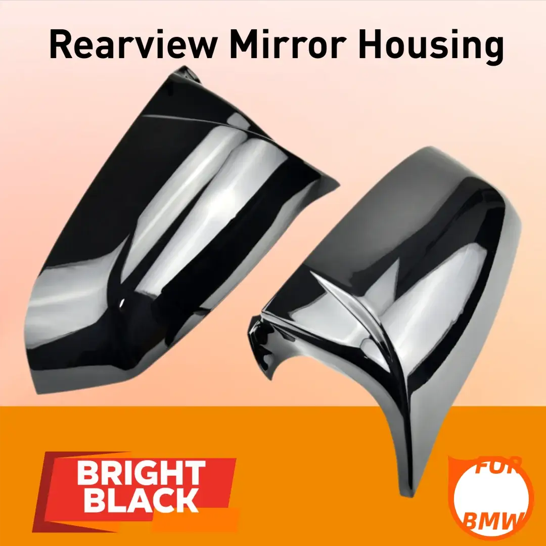 Rearview Mirror Covers Carbon Fiber For BMW 5 6 7 Series E60 F10 F01 by InterCyprus Trading Ltd