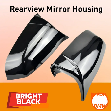 Rearview Mirror Covers Carbon Fiber For BMW 5 6 7 Series E60 F10 F01 by InterCyprus Trading Ltd