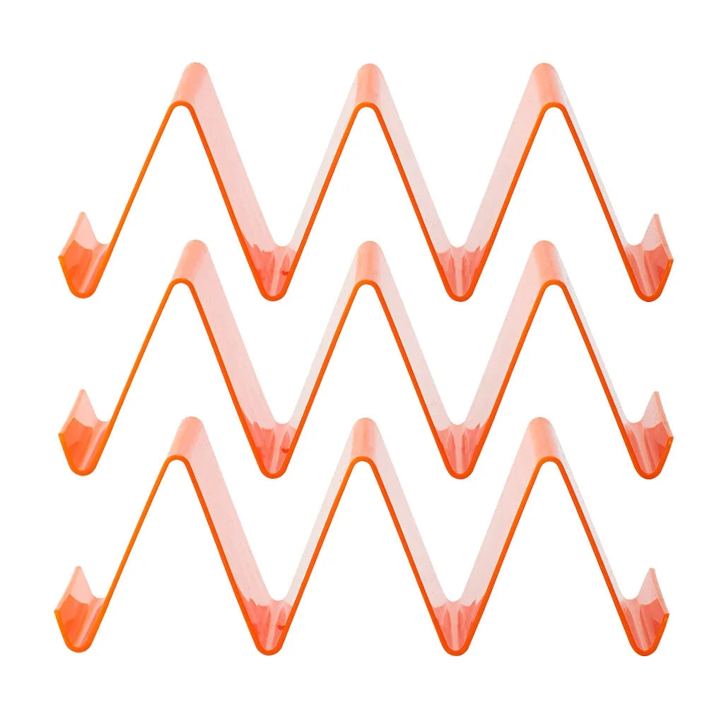 3Pcs Taco Holder Set &ndash; Colorful Tableware for Perfectly Shaped Tacos orange