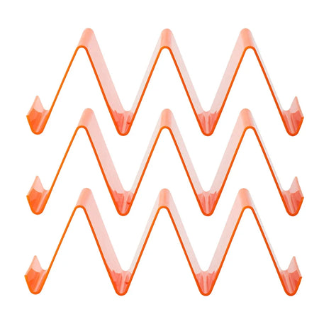 3Pcs Taco Holder Set &ndash; Colorful Tableware for Perfectly Shaped Tacos orange