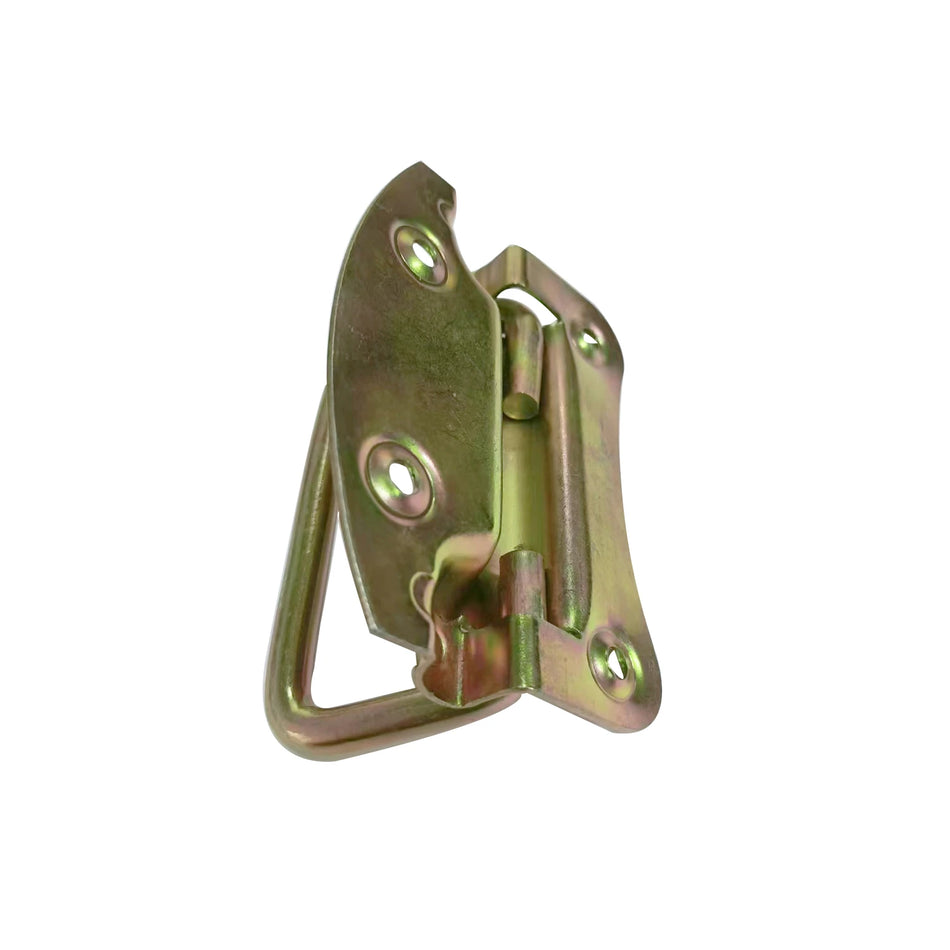 Choice kraftig jernkistehåndtag med trææske nikkelforgyldt lås 206 til industriel værktøjskasse