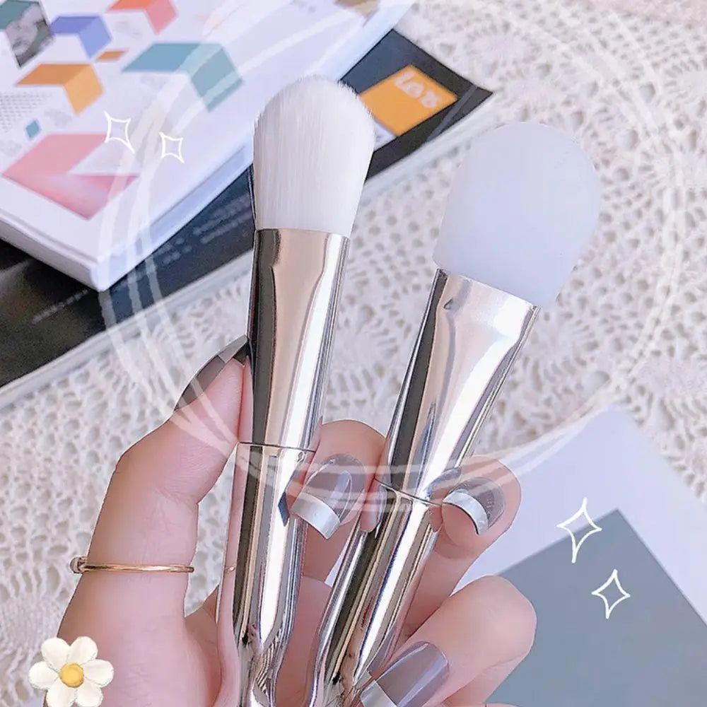Double-Ended Silicone Face Mask Brush - Perfect for Foundation &amp; Concealer