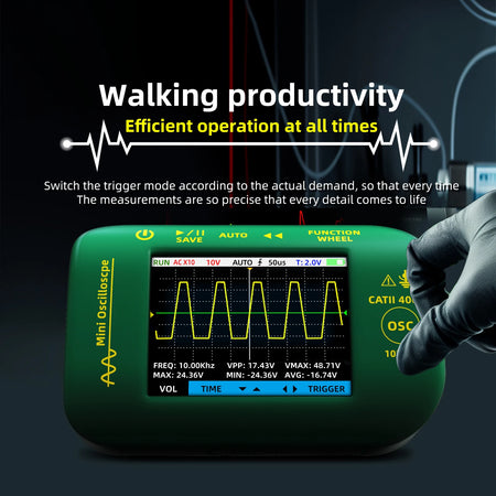 BSIDE OT2 &ndash; Handheld Digital Oscilloscope 10Mhz Sampling