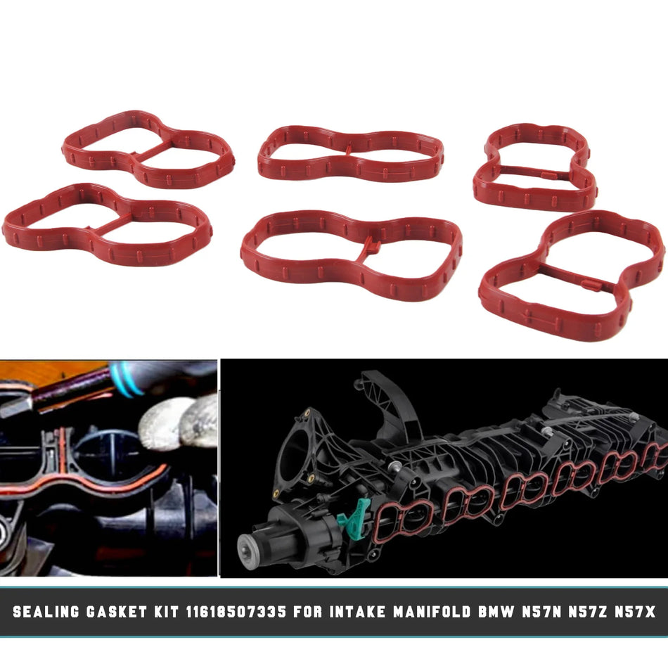 Swirl Flap Repair Cap Kit Aluminum with Gaskets for BMW N57N, N57Z, N57X