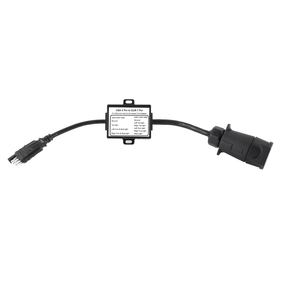 Convertor de conector pentru remorci din SUA în Europa, 4 căi la 7 căi pentru remorci europene