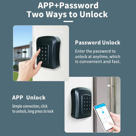 Tuya TTLock APP Key Box &ndash; IP65 Waterproof and App Unlock