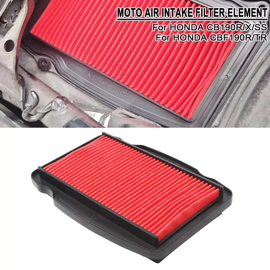 Motorcycle Engine Air Filter Cleaner Air Intake Filter Element For HONDA CB190R CB190X CB190SS CBF190R CBF190X CBF190TR CB190 R by InterCyprus Trading Ltd