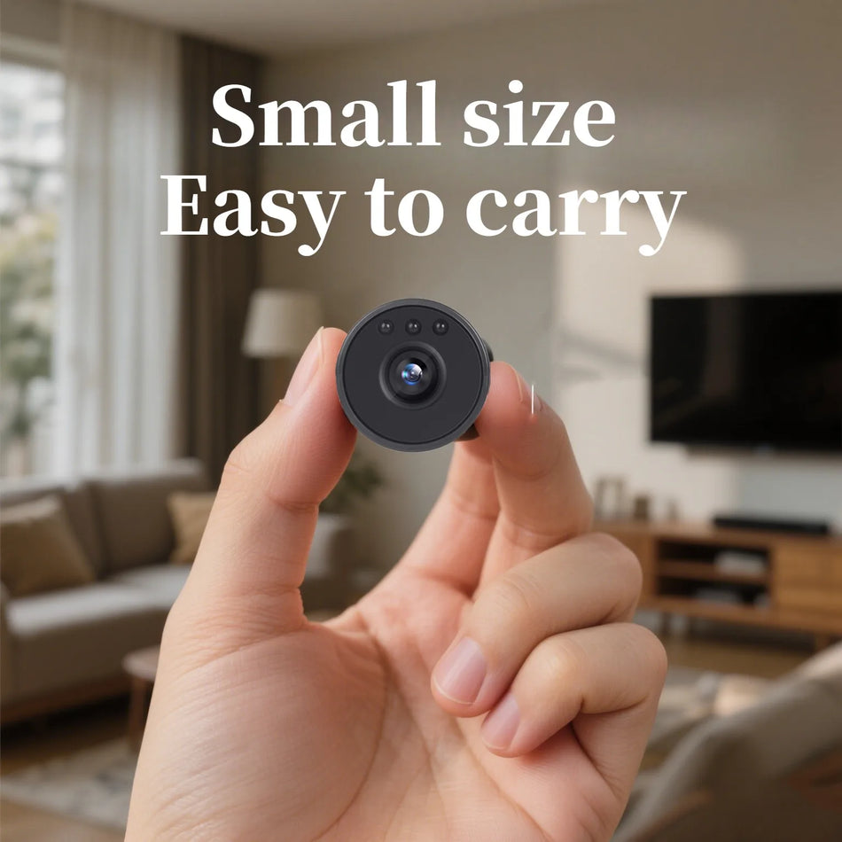 HD 1080P Mini WiFi Camera - Indoor Security &amp; Baby Monitor with Night Vision