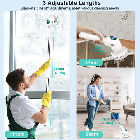 Electric Cleaning Brush 8 In 1 &ndash; 8 Replaceable Heads