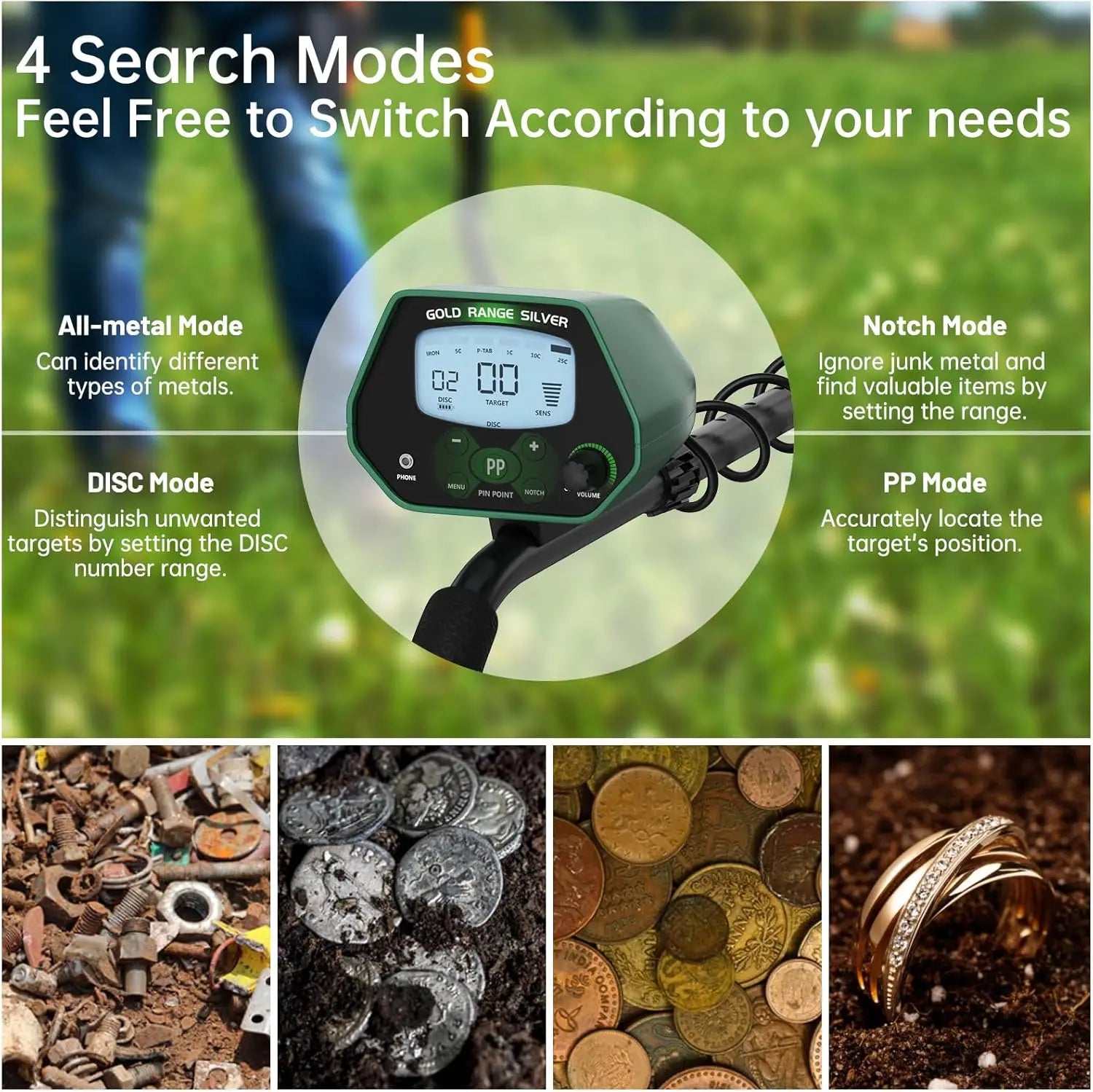 MD1037 Underground Metal Detector &ndash; LCD Display Precision