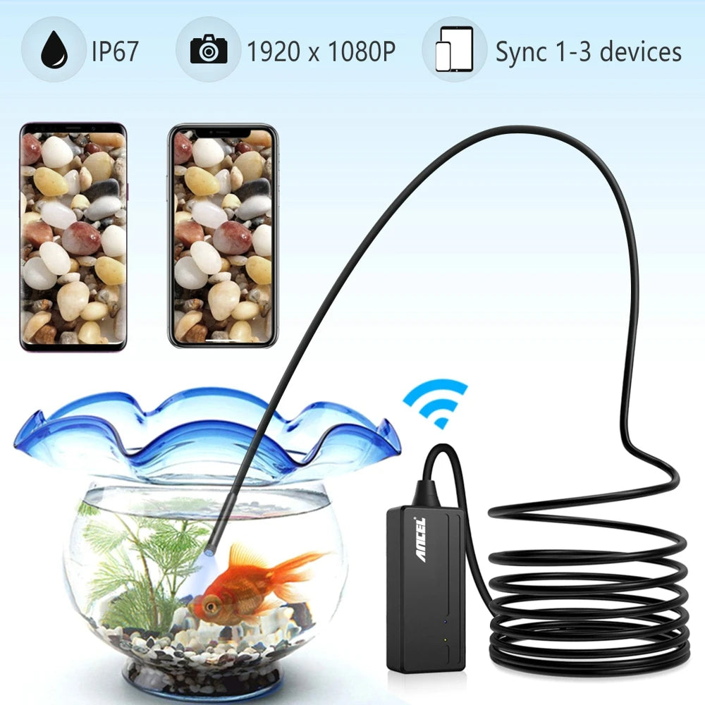 ANCEL W655 5.5mm WiFi HD Endoscope &ndash; Waterproof 1080P