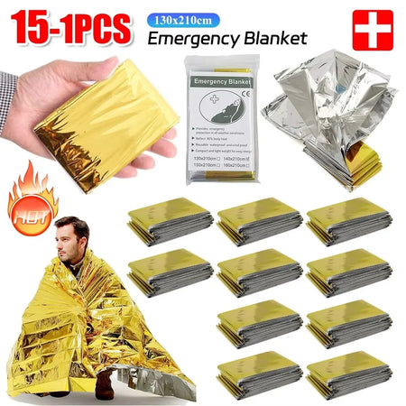 Emergency Thermal Blanket Waterproof &ndash; Heat Lock Safety