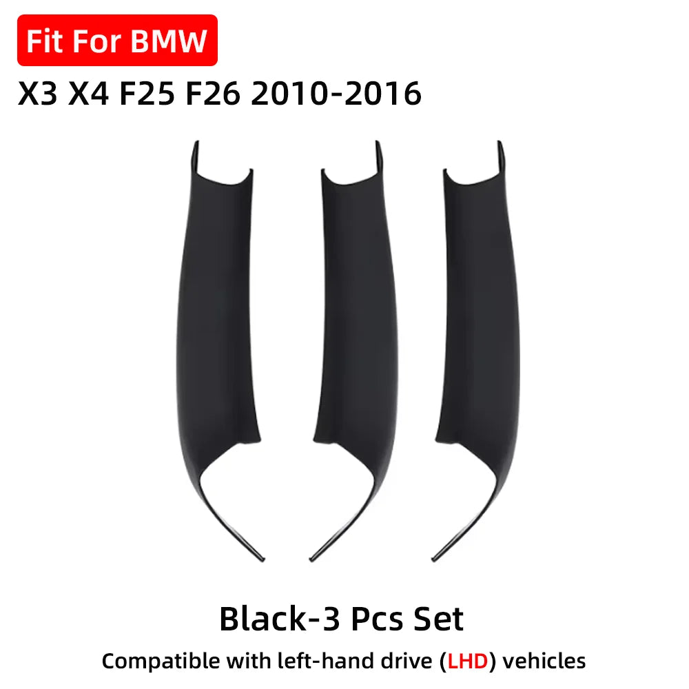 For BMW X3 X4 F25 F26 2010 2011 2012 2013 2014 2015 2016 LHD RHD Car Interior Door Handle Panel Pull Cover Black Beige Carbon by InterCyprus Trading Ltd