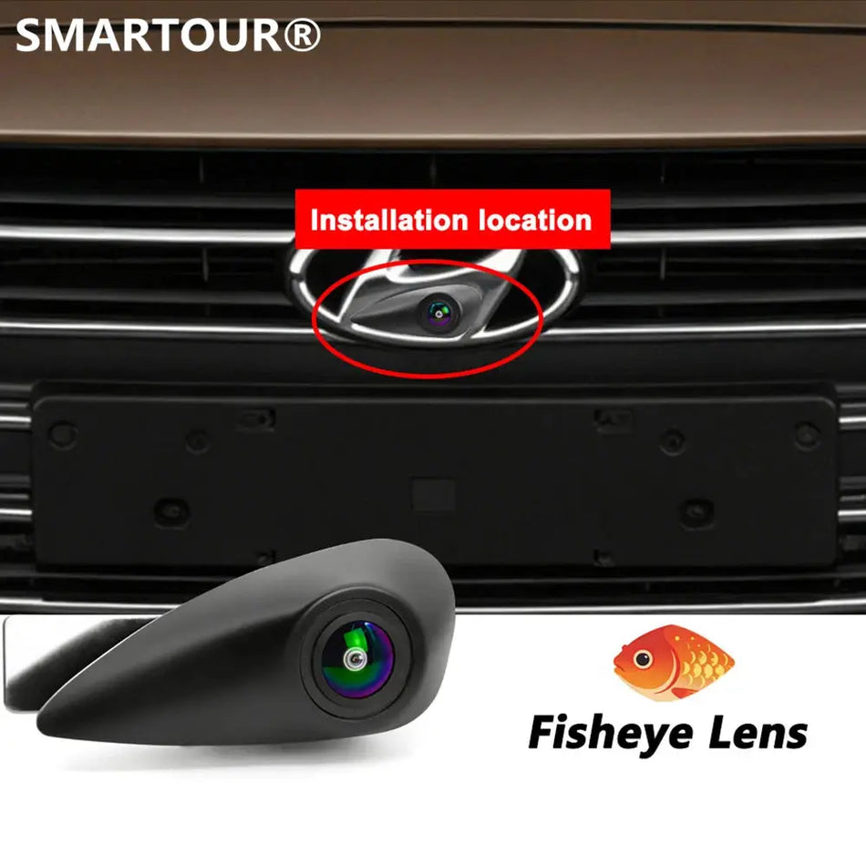 SMARTOUR AHD 1080P Car Logo Front View Camera for Hyundai Elantra Verna Accent IX35 Santa Fe I20 I30 I40 H1 Tucson by InterCyprus Trading Ltd