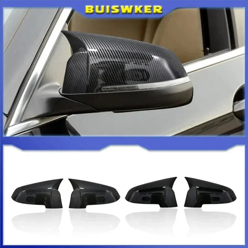 For BMW 5 6 7 Series F10 F11 F18 GT 5GT F07 F06 F12 F13 LCL F01 F02 Carbon Fiber Side Rearview Mirror Cover Cap by InterCyprus Trading Ltd