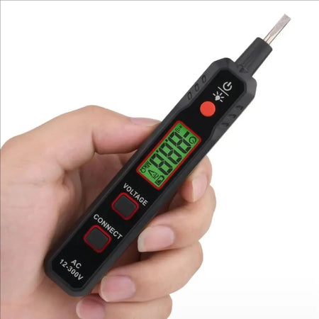 MultiDigital Test Pencil AC DC 12-300V &ndash; Dual Color LCD Voltage Detection