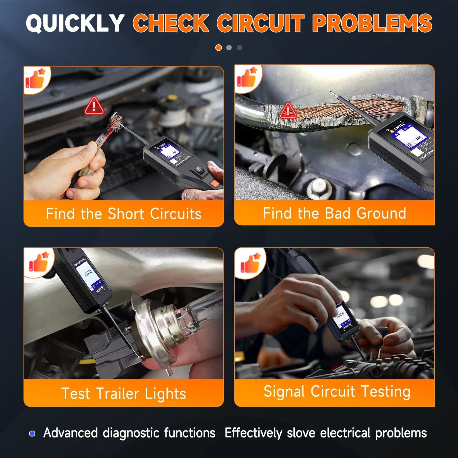 ANCEL PB50 Power Circuit Probe Tester &ndash; Voltage Check Pro