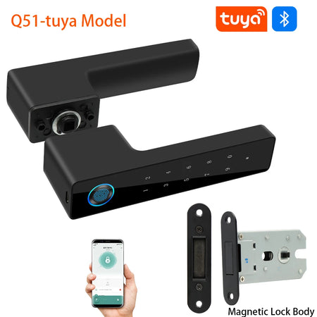 Tuya Smart Fingerprint Door Lock &ndash; Biometric Keyless Entry Q51
