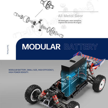 Wltoys 1/12 124008 RC Car &ndash; High Speed Brushless Power