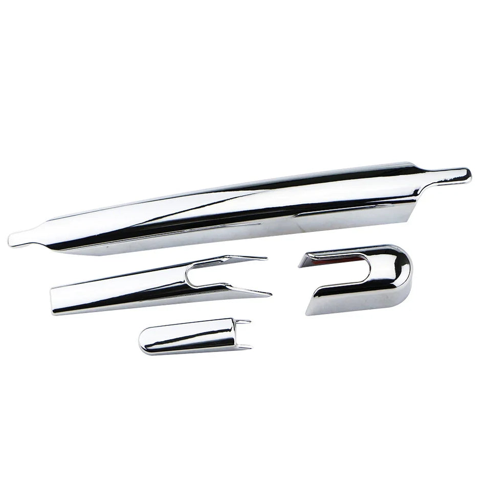 Nissan Kicks 2017-2023 Ograda brisača stražnjeg prozora, ABS srebrna, set od 4 komada