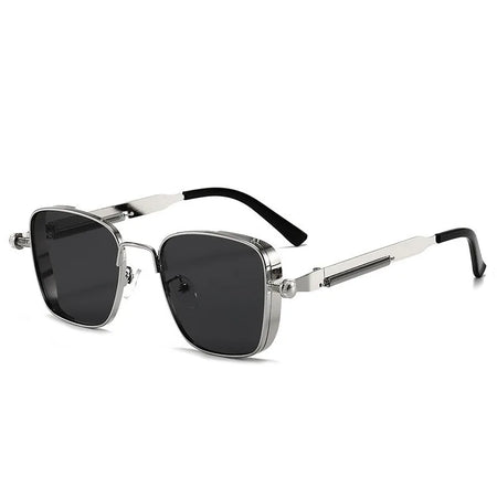 Men Driving Steampunk Square Sunglasses &ndash; UV400 Metal Frame