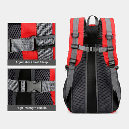 LIXADA 40L Water Resistant Hiking Backpack &ndash; Lightweight