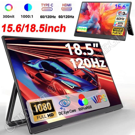 15.6/18.5 Inch Portable Monitor 1080P &ndash; VESA Mount Ready