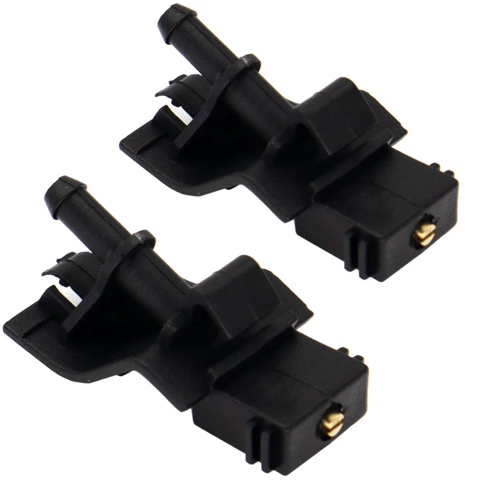2Pcs Front Windshield Wiper Washer Jet Nozzle Hood Liquid Sprayer For Mitsubishi Outlander 3 GF GG ZJ ZK ZL 12-20 MR971043-12300 by InterCyprus Trading Ltd