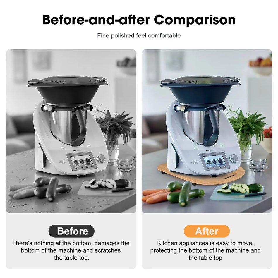 Plato deslizante de bambú para Cuisinart TM6 TM5 Multicooker