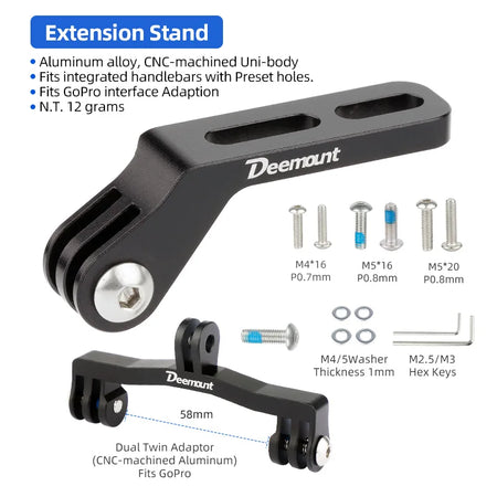 Bicycle Computer Headlight Extension Stand &ndash; Premium Aluminum Alloy Construction Stand K022TL K024 / CHINA