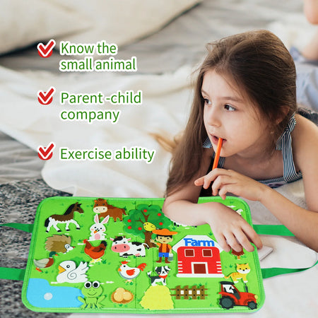 Montessori Animal Busy Board &ndash; Colorful Sensory Toy